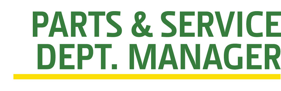 Parts & Service Manager