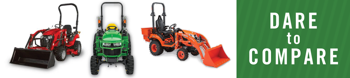 Dare to Compare Mahindra Kubota John Deere