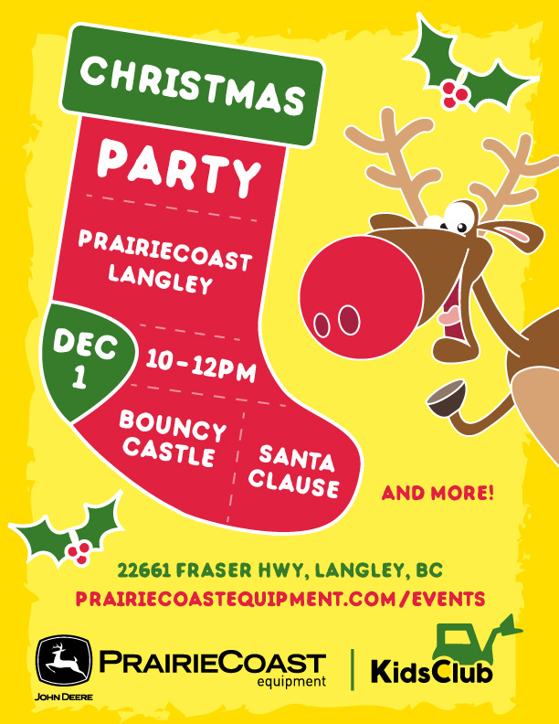 Langley Kids Club Christmas Party 2018 Invitation