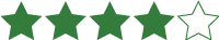 4 star google review